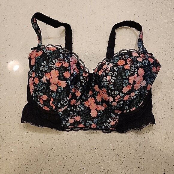 Freya Other - Freya Bra 30FF Black Floral Underwire
